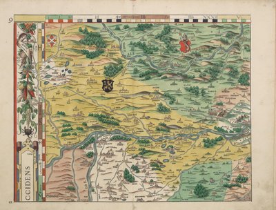 Bavarian Maps from 1568 (Plate 9) by Philipp Apian